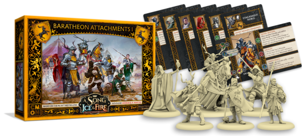 Baratheon Attachments 1 (expansão em INGLÊS para o jogo de miniaturas Song of Ice and Fire)
