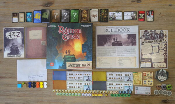 Robinson Crusoe: Combo com Mystery Tales, Treasure Chest, Marcadores de Resina e sleeves (TUDO EM INGLÊS) - Image 3