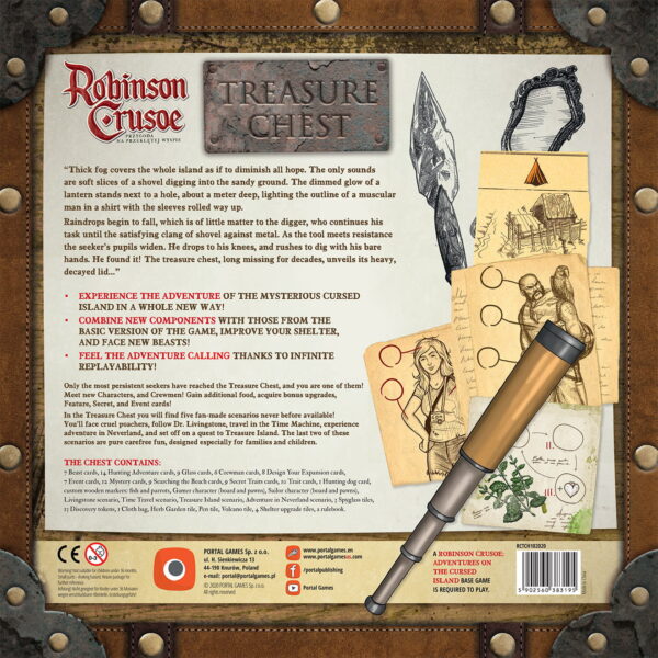 Robinson Crusoe: Combo com Mystery Tales, Treasure Chest, Marcadores de Resina e sleeves (TUDO EM INGLÊS) - Image 4